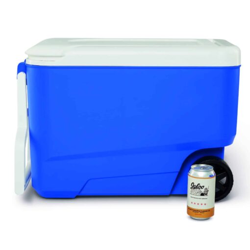 Nevera con ruedas IGLOO WHEELIE COOL 38 azul con capacidad de 36L