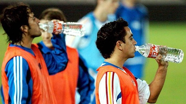 Hidrataciópn en el fútbol